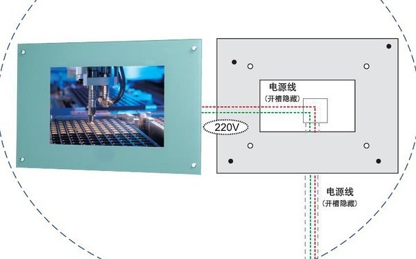 壁掛式廣告機安裝方法